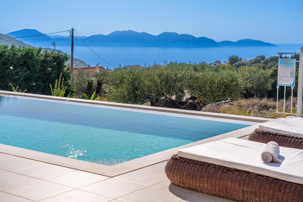 Fiscardo Luxury Stone Suzana ,with Sunset View! Fiskardo