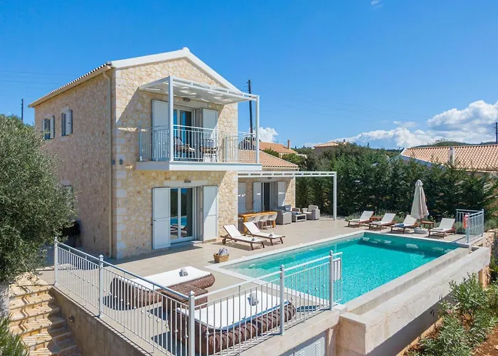 Fiscardo Luxury Stone Villa Suzana ,With Sunset View!