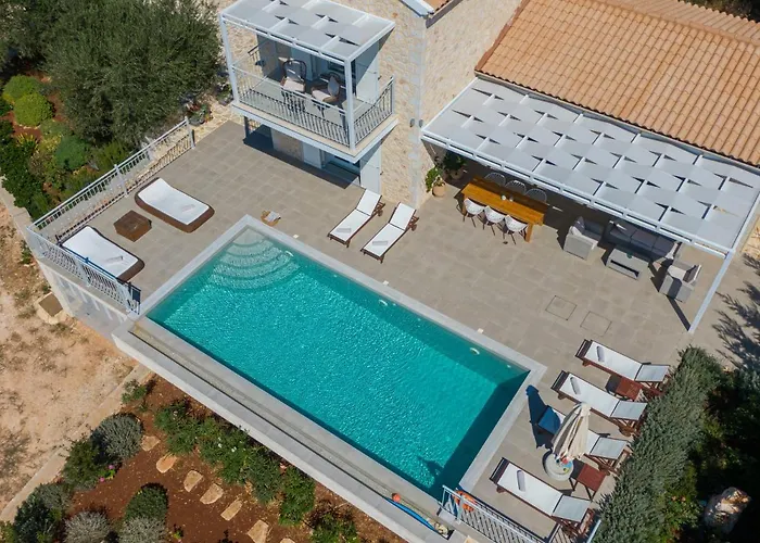 Fiscardo Luxury Stone Villa Suzana ,With Sunset View!