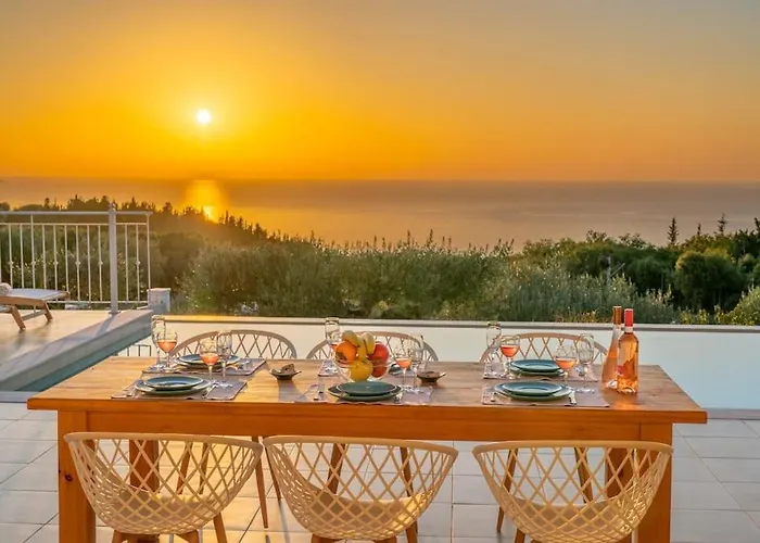 Fiscardo Luxury Stone Villa Suzana ,With Sunset View!