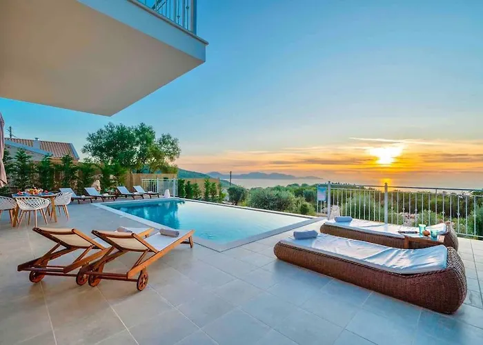 Fiscardo Luxury Stone Villa Suzana ,With Sunset View!