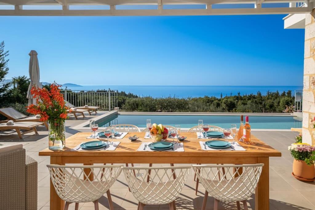 Villa Fiscardo Luxury Stone Suzana ,with Sunset View! Fiskardo